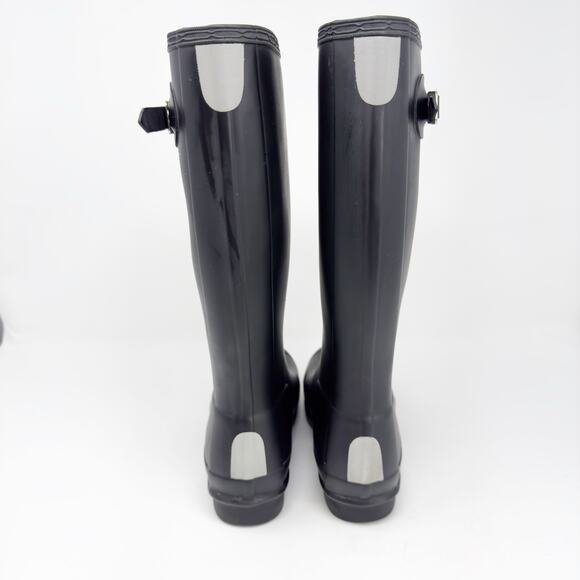 Hunter Original Tall Matte Black Rain Boots in women's size 5 - Picture 3 of 8
